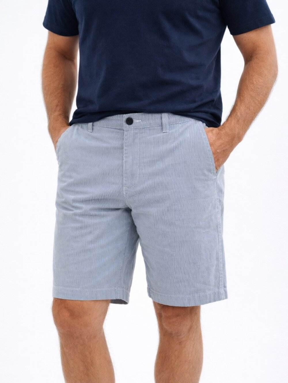 Tommy Hilfiger Mens Striped Chino Shorts Size 38 Preppy Old Money Nautical